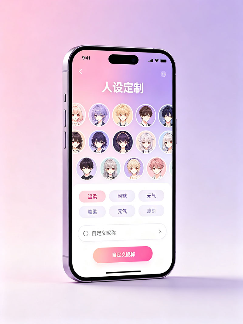 mufy人设自由定制功能界面截图